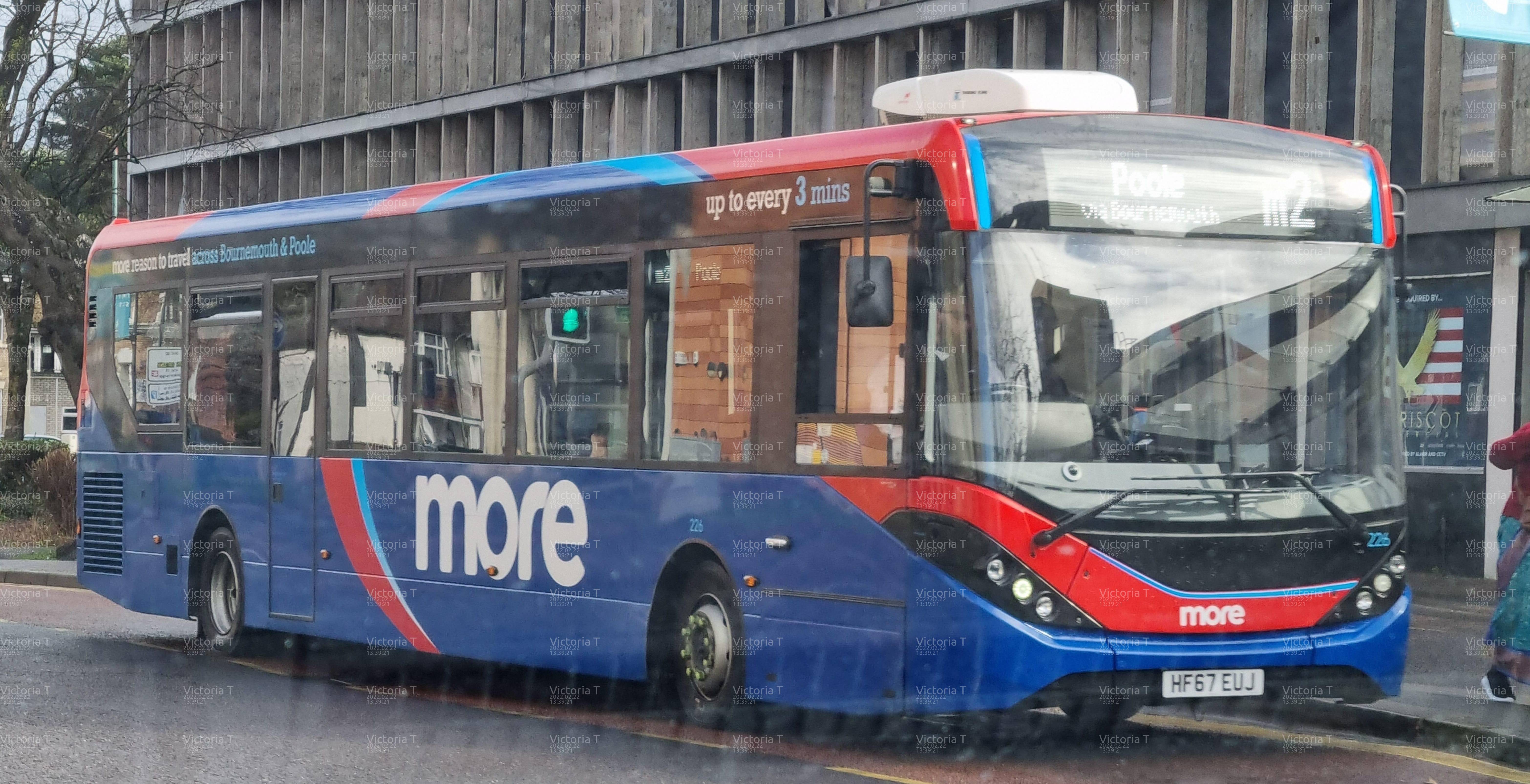 Picture of an ADL Enviro200 MMC vehicle, Image credited to Victoria T.